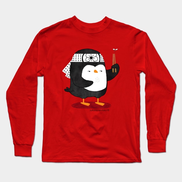 Karate Penguin 2 Long Sleeve T-Shirt by thepenguinsfamily
